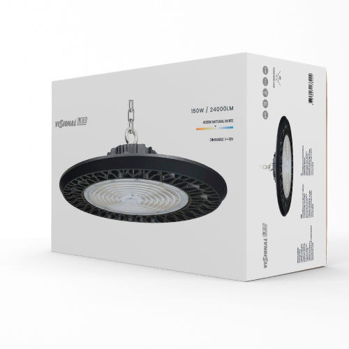 LED industriālais 150W gaismeklis UFO 24000lm, 4000K, IP66 Professional